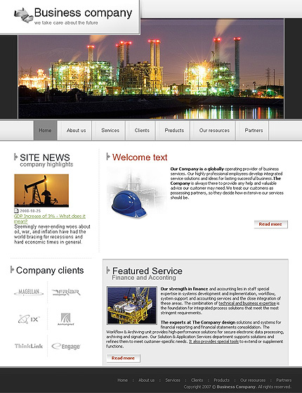 Click to view live demo of template #23845 template screen