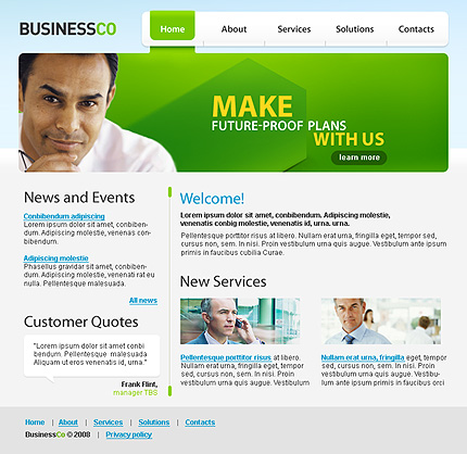 Click to view live demo of template #24987 template screen