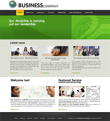 Click to view live demo of template #24162 template screen