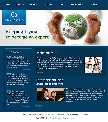 Click to view live demo of template #22888 template screen