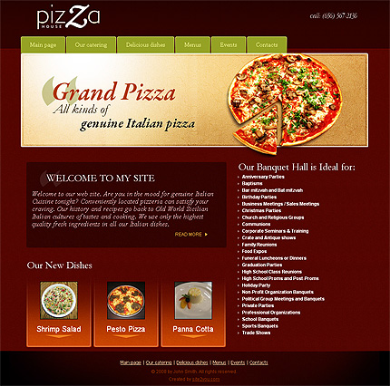 Click to view live demo of template #25433 template screen