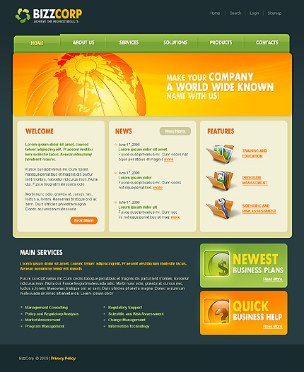 Click to view live demo of template #22886 template screen