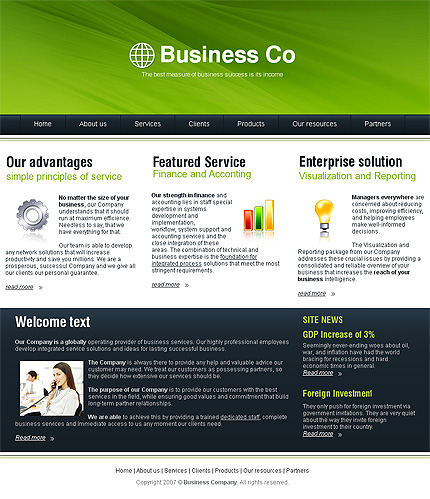 Click to view live demo of template #22870 template screen