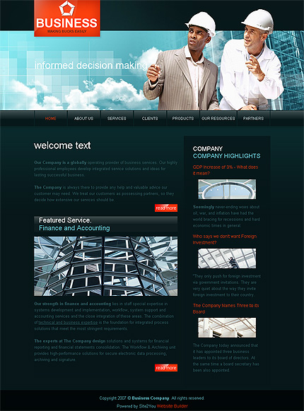 Click to view live demo of template #27366 template screen