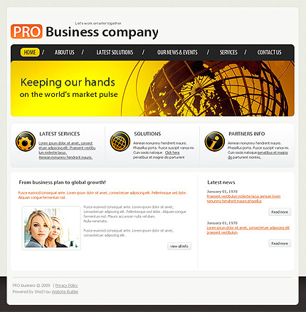 Click to view live demo of template #27678 template screen