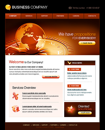 Click to view live demo of template #29673 template screen