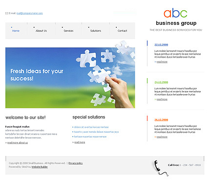 Click to view live demo of template #29683 template screen