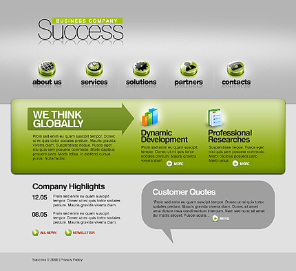 Click to view live demo of template #29684 template screen