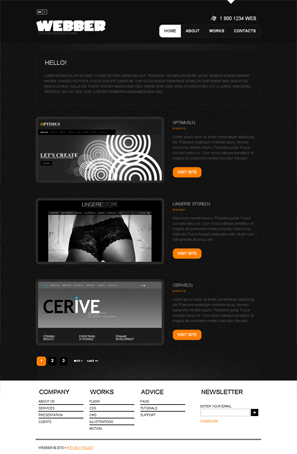 Click to view live demo of template #29710 template screen