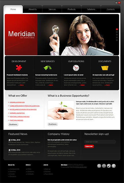 Click to view live demo of template #30520 template screen