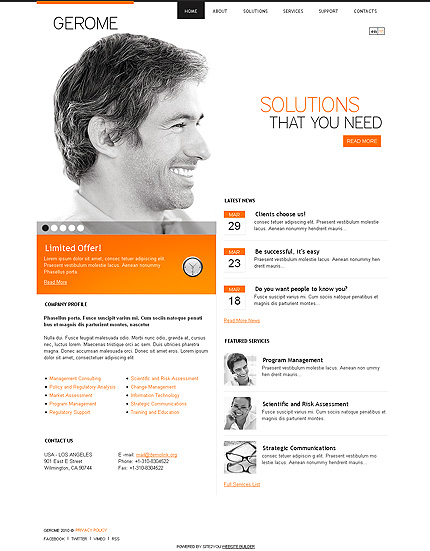 Click to view live demo of template #30677 template screen