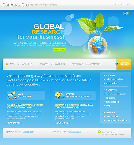 Click to view live demo of template #31049 template screen