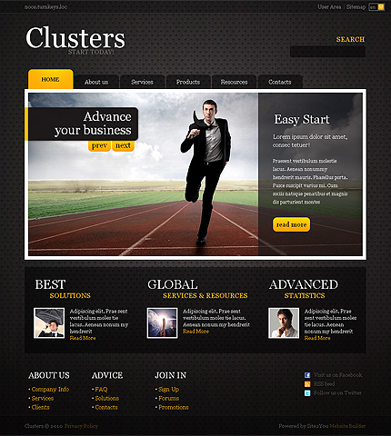 Click to view live demo of template #31669 template screen