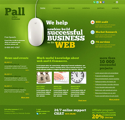 Click to view live demo of template #32334 template screen