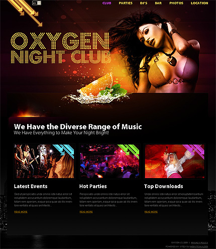 Click to view live demo of template #33254 template screen