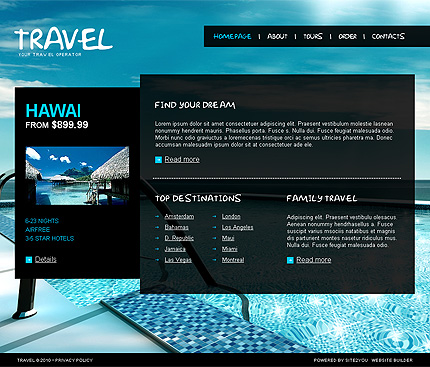Click to view live demo of template #33498 template screen