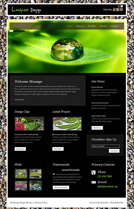 Click to view live demo of template #36432 template screen