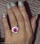 Is that from a Christmas cracker? Katie Price flashes PINK heart-shaped diamond engagement ring from Leandro Penna