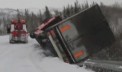 Snow Fall: Driver Survives 200ft Truck Plunge